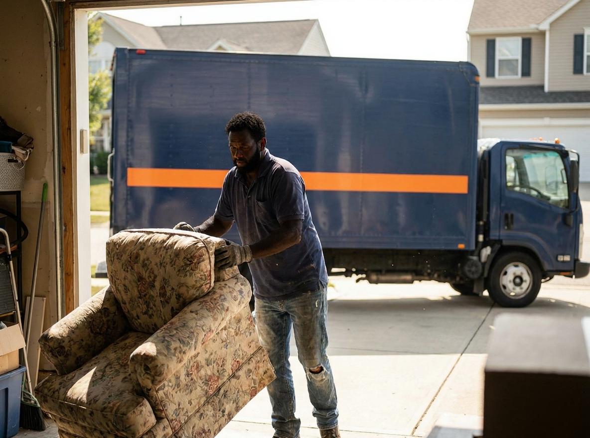 Ford's crew hauling residential junk